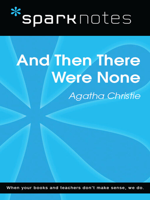 Title details for And Then There Were None: SparkNotes Literature Guide by SparkNotes - Available